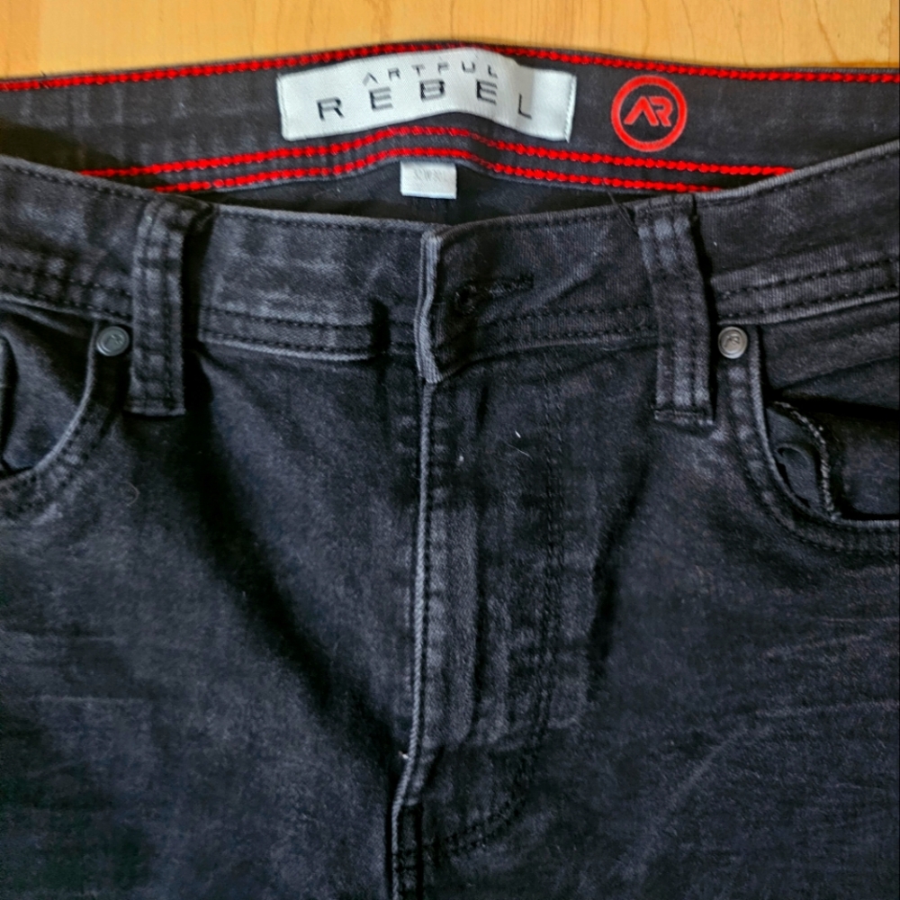 Boys Distressed Black Jeans